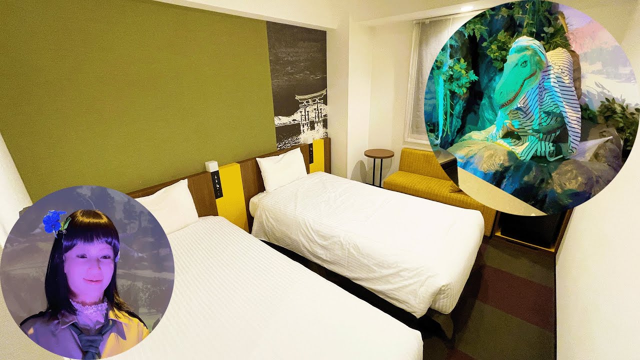 【Dinosaur Hotel🦖】Stay at the world's first Robot Hotel in Japan🤖 | Henn na Hotel Tokyo Haneda