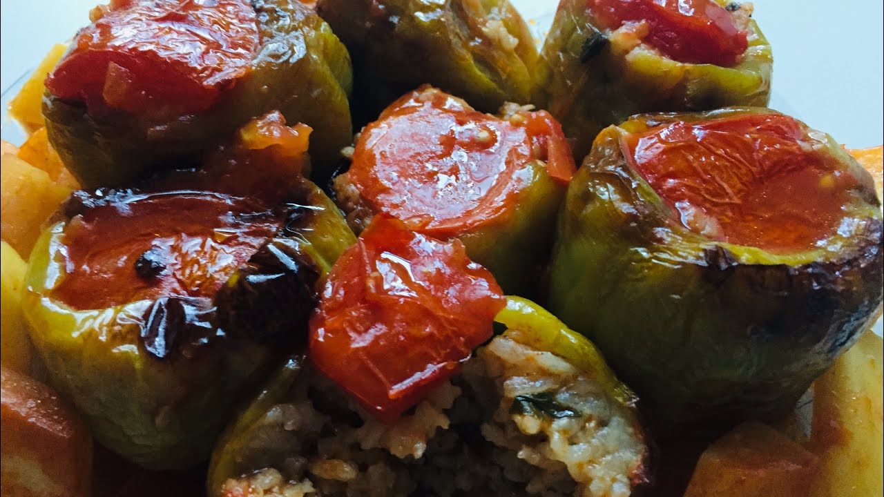 Kıymalı biber dolması ✔Kolay ve nefis yemek tarifi | Fırında biber dolması Kıymalı biber dolması ✔Kolay ve nefis yemek tarifi | Fırında biber dolması