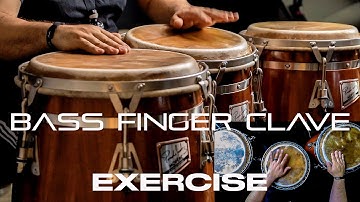 How To Do a Bass Finger Clave Exercise on Congas