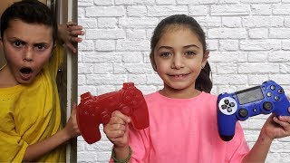 Gummy Food vs Real  switch up - HZHtube kids fun screenshot 3