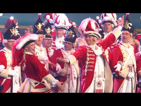 Rote Funken Köln - Einzug und "Mariechedanz" auf der "Draumnaach" 2018
