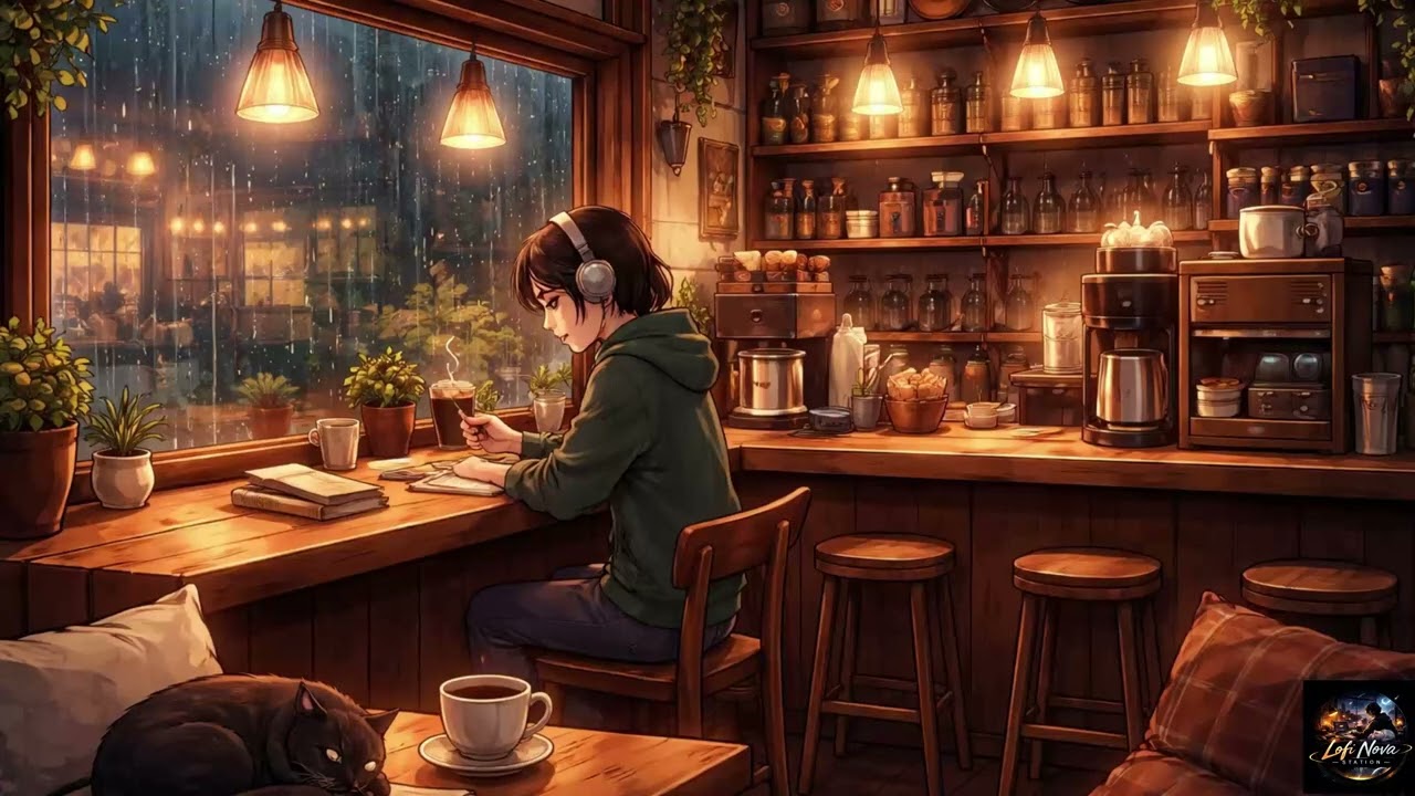 Relaxing Study Music | Cozy Coffee Shop ☕ Vol.2 – Lofi Hip Hop & Soft Jazz Piano | Chill Background