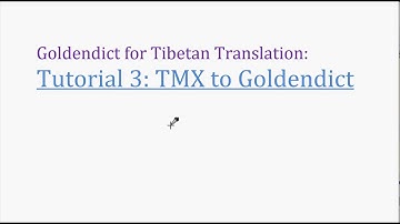 Goldendict for Tibetan Translation: Tutorial 3