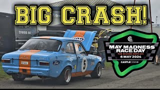 Mayday Madness Race day 2024 at Castle Combe Circuit Plus big crash!