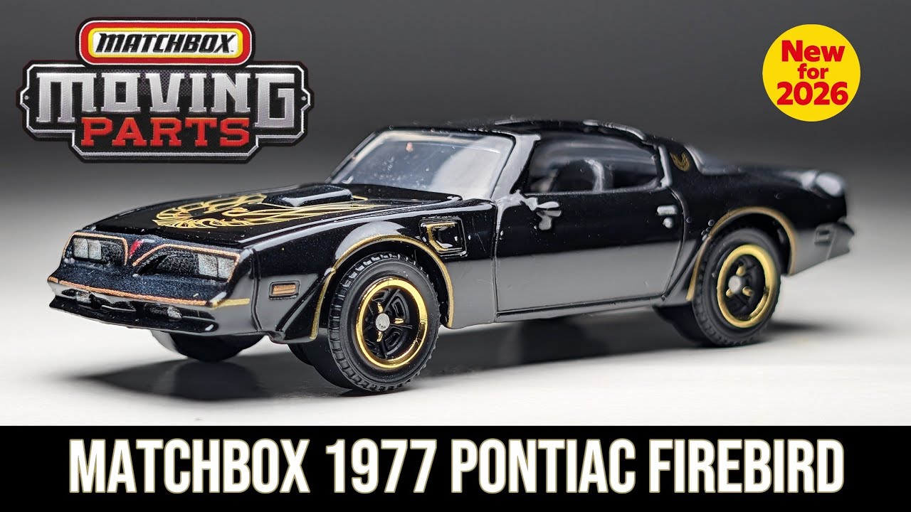 Matchbox 1977 Pontiac Firebird With Opening Hood - New For 2026