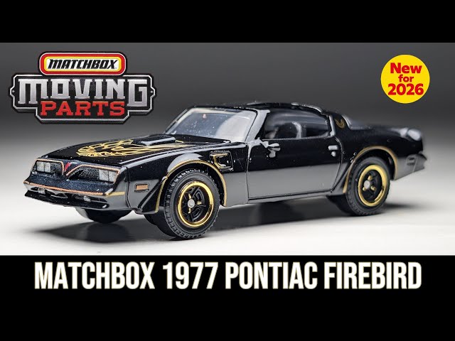 1977年Matchbox Pontiac Firebird Matchbox 1977 Pontiac Firebird With Opening Hood - New For 2026