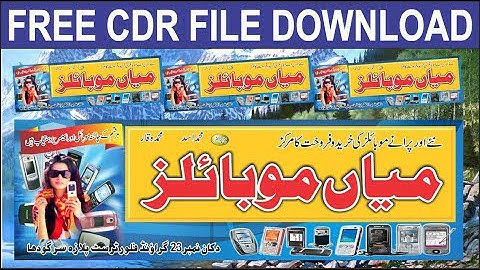 Mobile Shop Banner l Free Cdr File 2019 l Corel Draw Toturial l by Best Of All