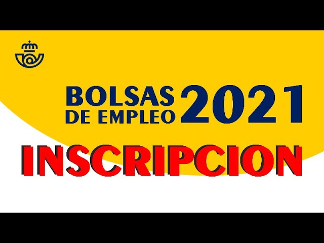 Bases Bolsas Empleo Correos 2021. Inscripción y méritos - YouTube