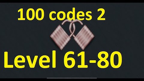 100 codes 2 enigmatum Level 61 - 80  walkthrough