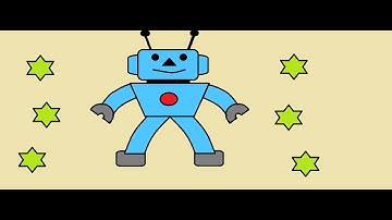 How to draw robot in MS paint Computer||Computer Drawing easy for kids||L&L kids