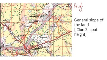 General slope of the land