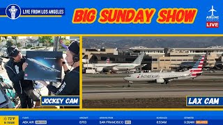 AIRLINE VIDEOS on X: BIG SUNDAY SHOW starting at 8AM PDT 🔴LIVE Plane  Spotting at Los Angeles International Airport (LAX) with the Plane Jockeys  ✈️ Watch LIVE on  ➡️  via @