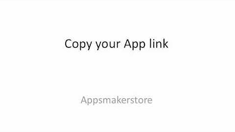 How to share your App on Facebook with Appsmakerstore