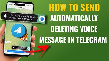 How To Send Automatically Deleting Voice Message In Telegram | Play Once Voice Message | English