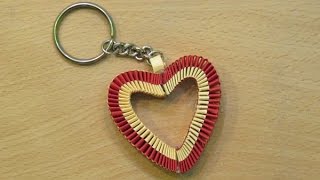 How to make a paper Heart Keychain ( valentine's day special gifts ) - Easy tutorials