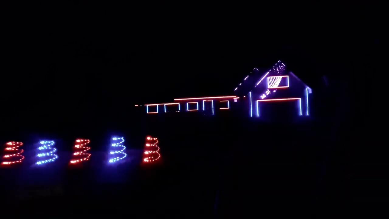 Halloween light display Owego NY YouTube