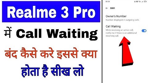realme 3 pro me call waiting band/disable/off kaise kare।how to turn off call waiting  realme 3 pro