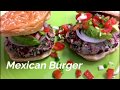 How to make Mexican Burger | Mexican Red Bean Burger