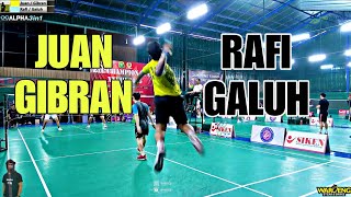 JUAN / GIBRAN vs GALUH / RAFI Main di Tarung Bebas Badminton BLC