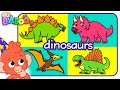 Learn Dinosaur Names | Learn Dinosaurs Names and Sounds for Kids | Spinosaurus Triceratops