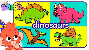 Learn Dinosaur Names | Learn Dinosaurs Names and Sounds for Kids | Spinosaurus Triceratops