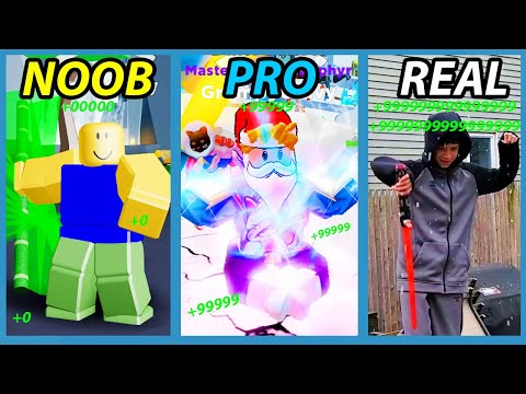 Noob Vs Pro Vs Real Life Roblox Ninja Legends Version Funny Youtube - life of a ninja on roblox