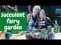 Succulent Fairy Garden - Planting a succulent fairy garden can be loads of fun.