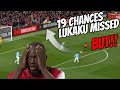 Chances Lukaku missed in Man utd