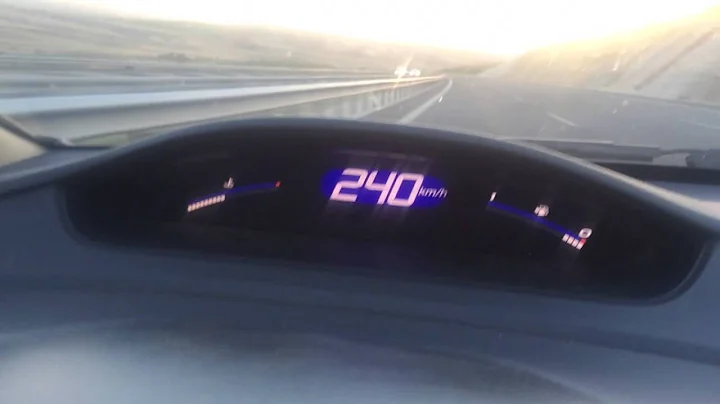 Honda civic fd6 top speed (241 km/h) stock