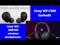 Sony |  WF-C500 Truly Wireless In-ear Headphones |WH-XB910N Over-ear Headphones Product Features