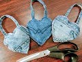 Reciclaje de Jeans: Monederos de Corazón