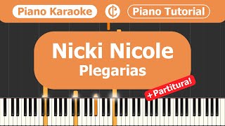 Nicki Nicole - Plegarias (acústico) | PRO Acoustic PIANO Karaoke Tutorial + Partitura