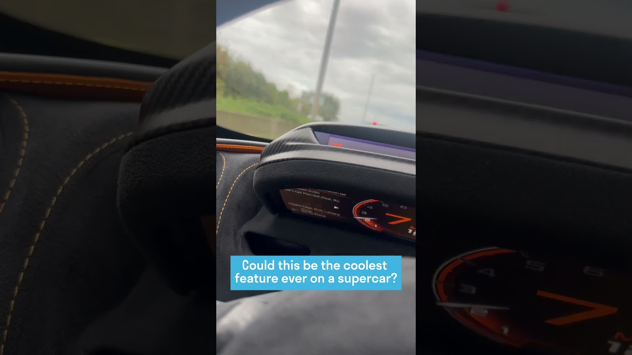 McLaren 720S | Folding Driver Display | Slim Display Mode | Automotive Innovations