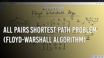 All Pairs Shortest Path Problem (Floyd-Warshall) in 6 Minutes! - Dynamic Programming