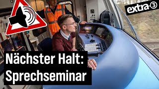 Realer Irrsinn: Bahnsprech-Seminar für DB-Lokführer*innen
