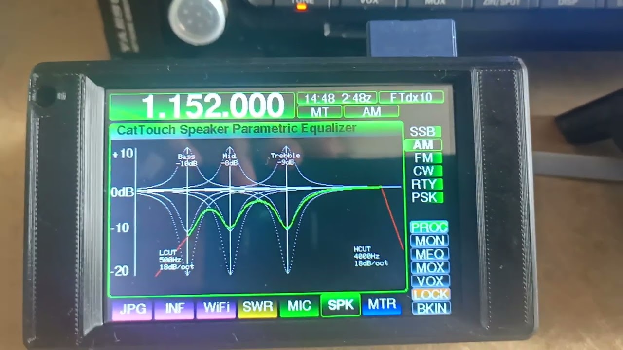 CatTouch Speaker Parametric Equalizer - FT-991/A FT-DX10 FT-DX101D/MP FTdx1200 FTdx3000 FTdx5000