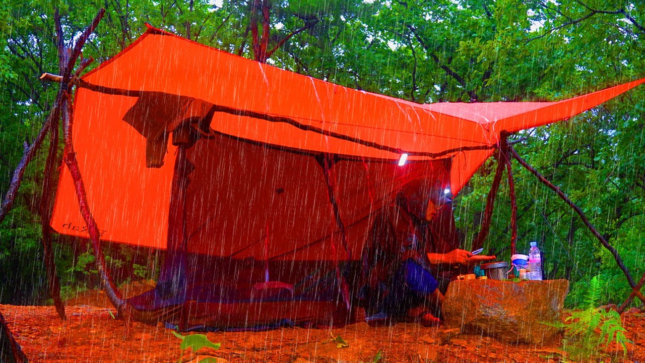 기습 폭우, 물 폭탄의 1박 2일...산속 화기 사용 백패킹존 (ft 양평 설매재휴양림)