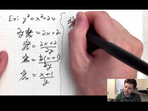 AP Calculus - Implicit Differentiation (part 2) - YouTube