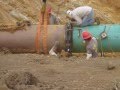 Welding a joint in the Keystone pipeline in Texas