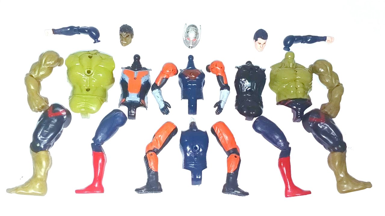 MARVEL LEGENDS ACTION FIGURES, Ant-man vs Super-man vs Hulk smash 