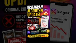Instagram Algorithm Update! Original Content Wins 🚨 #Instagram #Meta #Creators #TechNews