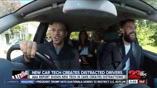 New car tech creates distracted drivers