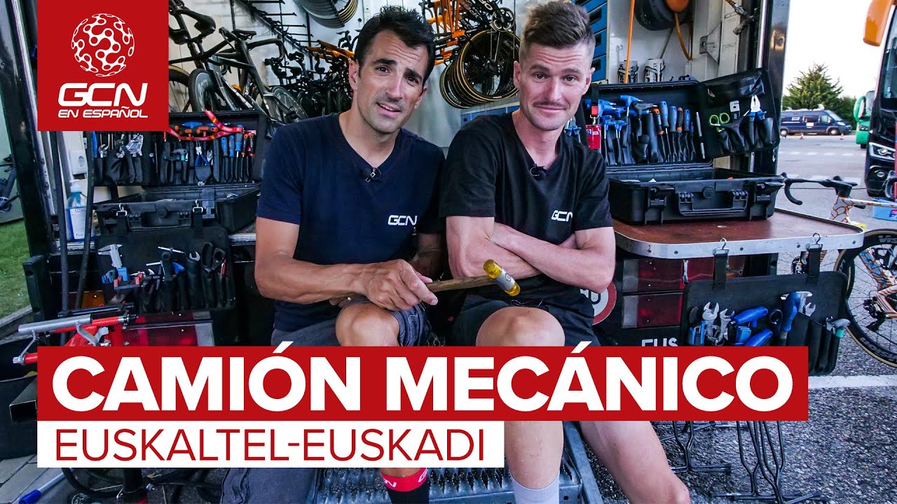 Visista al CAMIÓN Mecánico del equipo Euskaltel-Euskadi 