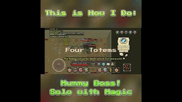 Curse of Aros | Mummy Boss Solo with Magic! Full Video in Desc #shorts #curseofaros #gameplay
