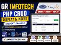 READ AND INSERT PART OF CRUD PHP
