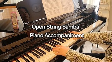 Open String Samba for String Orchestra | Piano Accompaniment- SLOW BPM 88