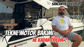 Tekne bakımı ne kadar tuttu? Sancak Yat 8.20 honda 2 x 250 hp motor bakımı