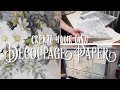 How I Make & Apply Decoupage Papers For My Furniture | Decoupaging Dresser Drawer Fronts