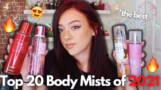 MY TOP 20 MOST USED/LOVED BODY MISTS I TRIED IN 2021 FROM BATH AND BODY WORKS/ VICTORIA'S SECRET