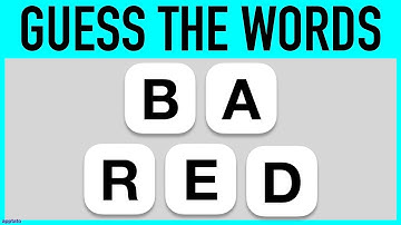 ANAGRAMS WORD GAME #3 - 25 Scrambled Words Guessing Game